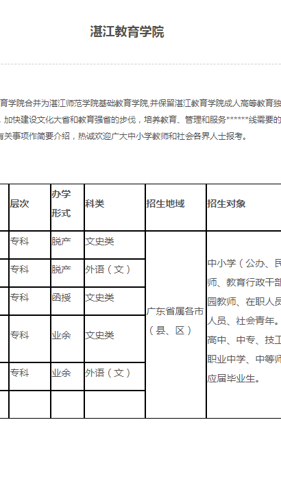 湛江教育学院